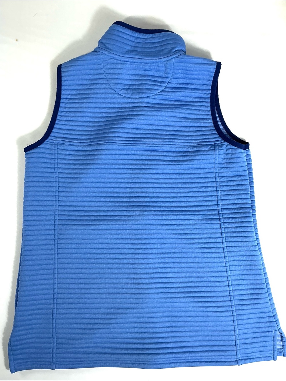 L.L.Bean Quilted Fleece Vest Blue Full Zip Women’s M Regular Lightweight - Picture 7 of 11